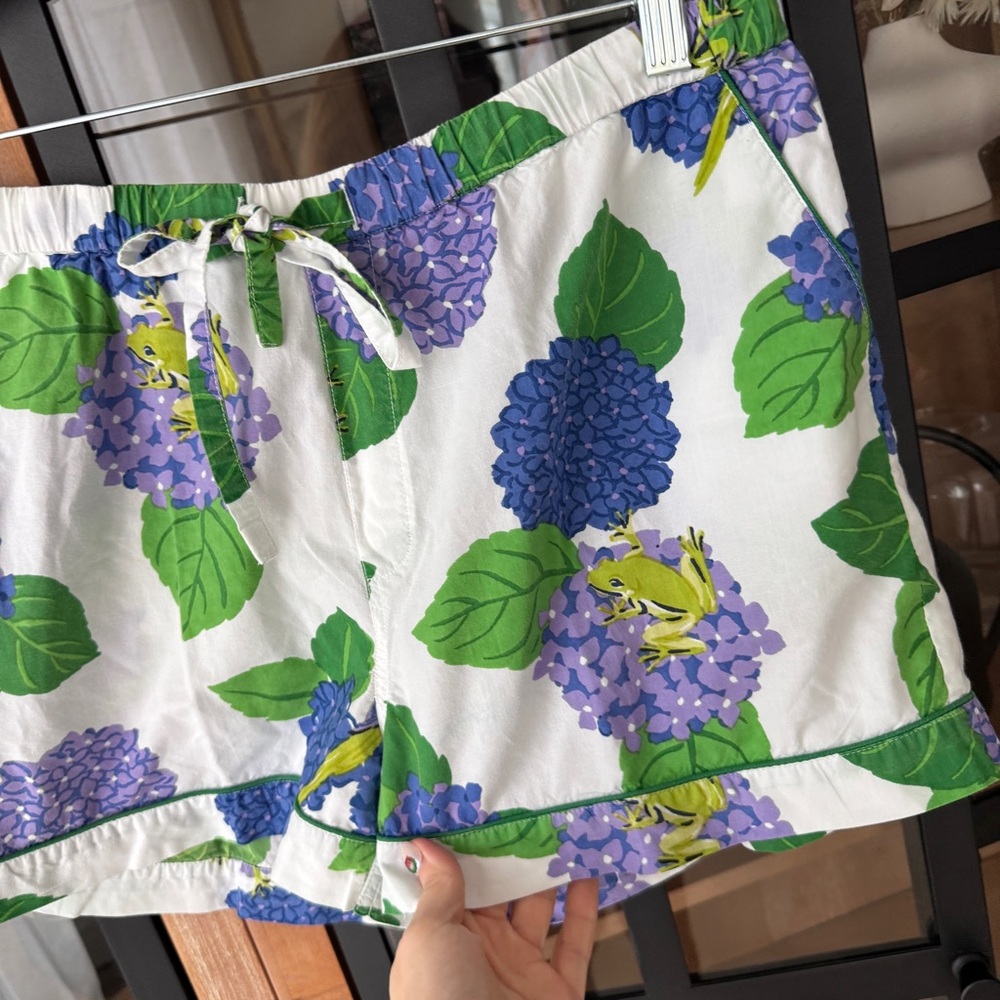 Printfresh Hydrangea Hideaway Pajamas Shorts Slee… - image 6